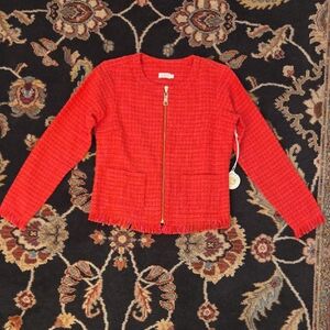 Spartina 449 Haigler Tweed Jacket Strawberry Punch